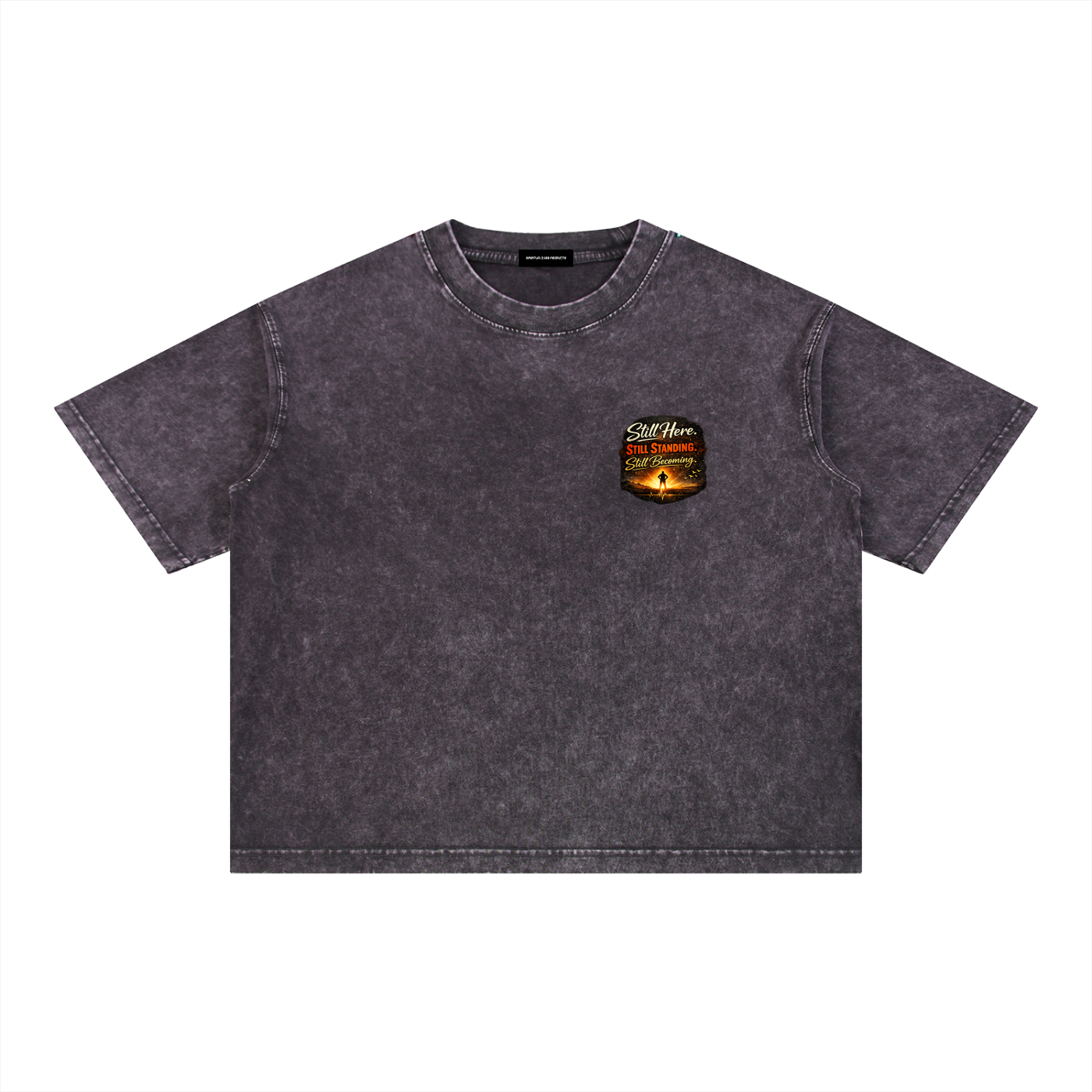 Mineral Wash Boxy Cotton T-Shirt