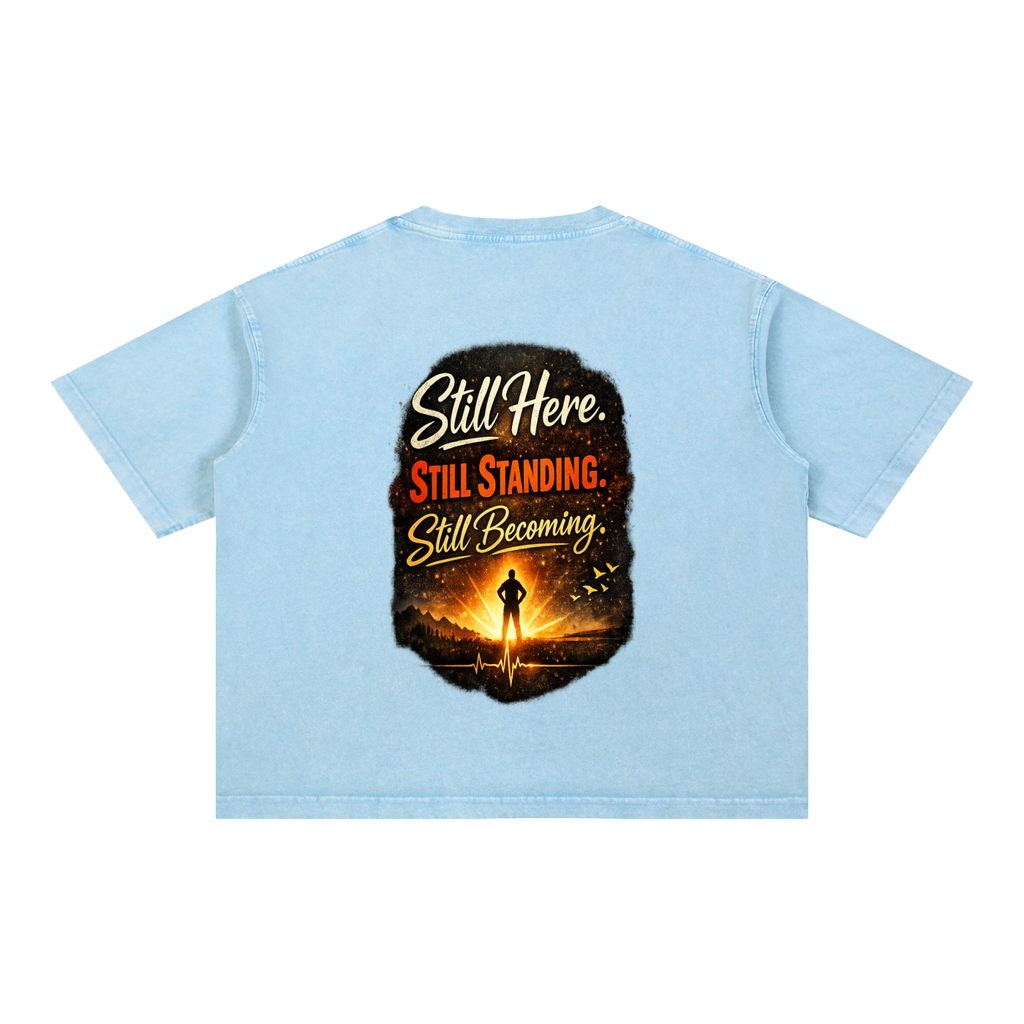 Mineral Wash Boxy Cotton T-Shirt