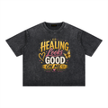 Mineral Wash Boxy Cotton T-Shirt