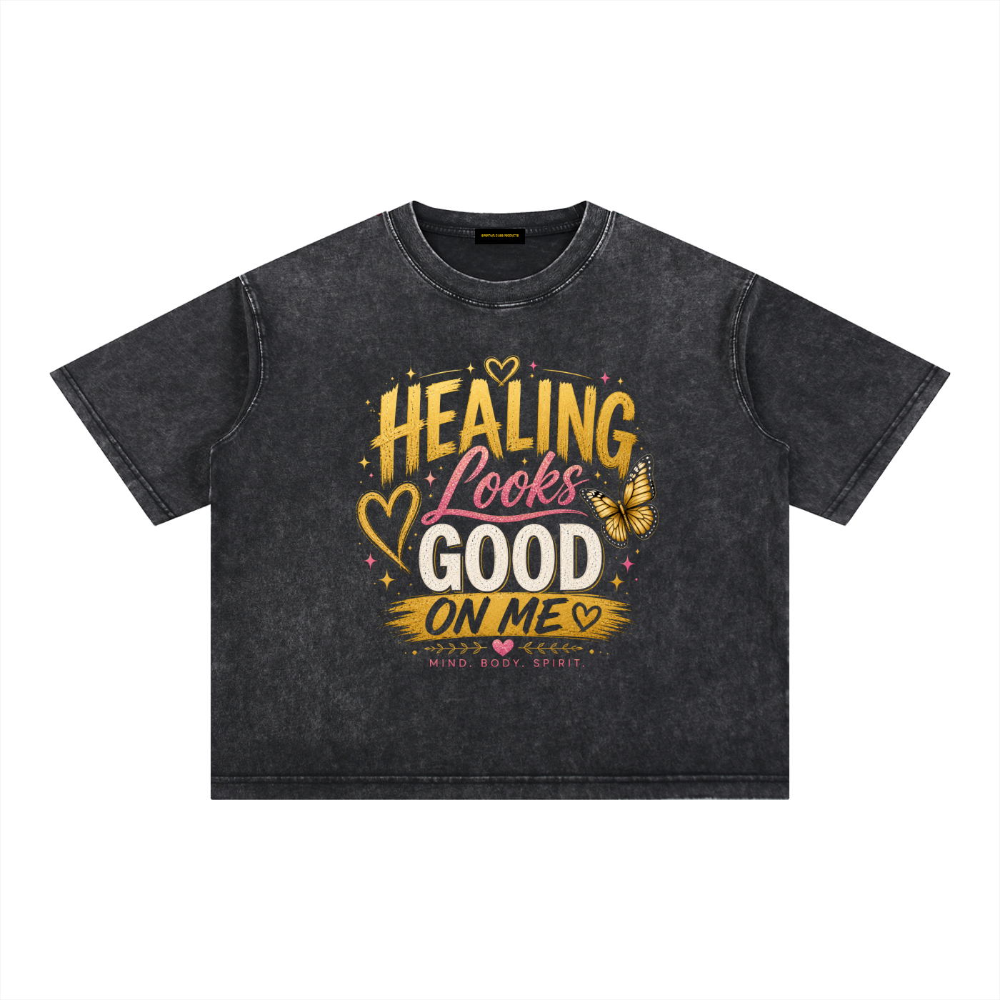 Mineral Wash Boxy Cotton T-Shirt