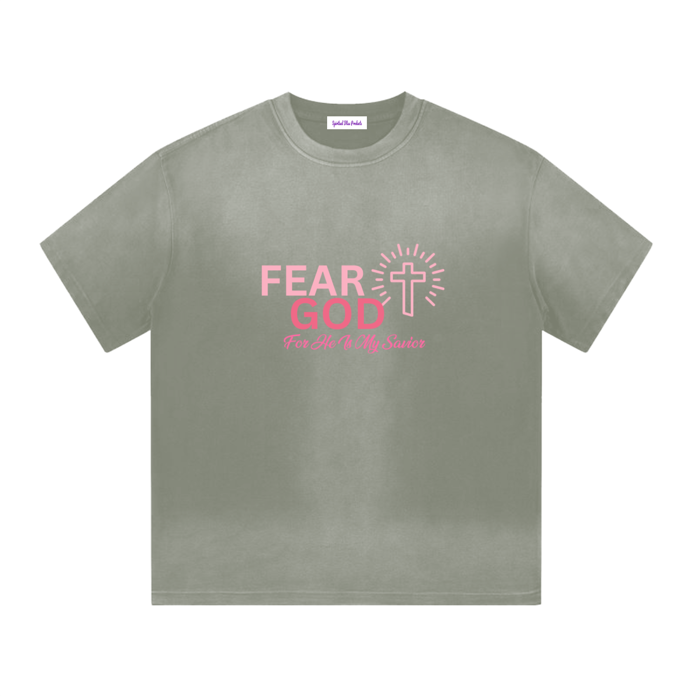「I」シェイプ グラデーションウォッシュド Tシャツ