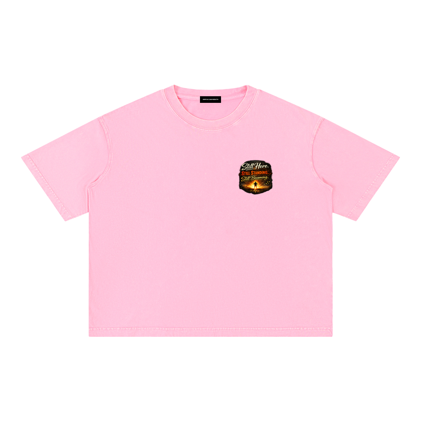 Mineral Wash Boxy Cotton T-Shirt
