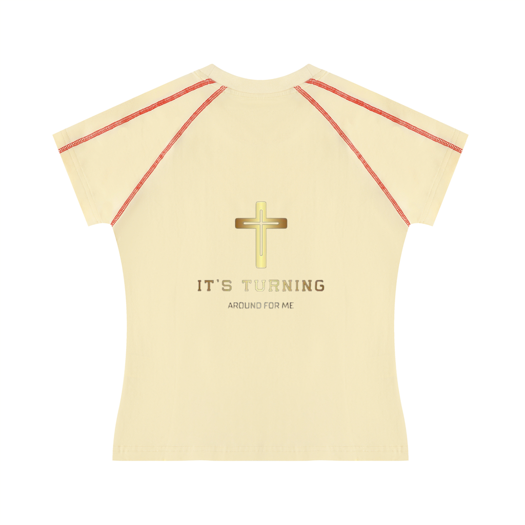 Women's Contrast Stitch Raglan T-Shirt