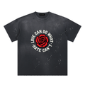 Hand-Frayed Sunfade Paint Splatter T-Shirt