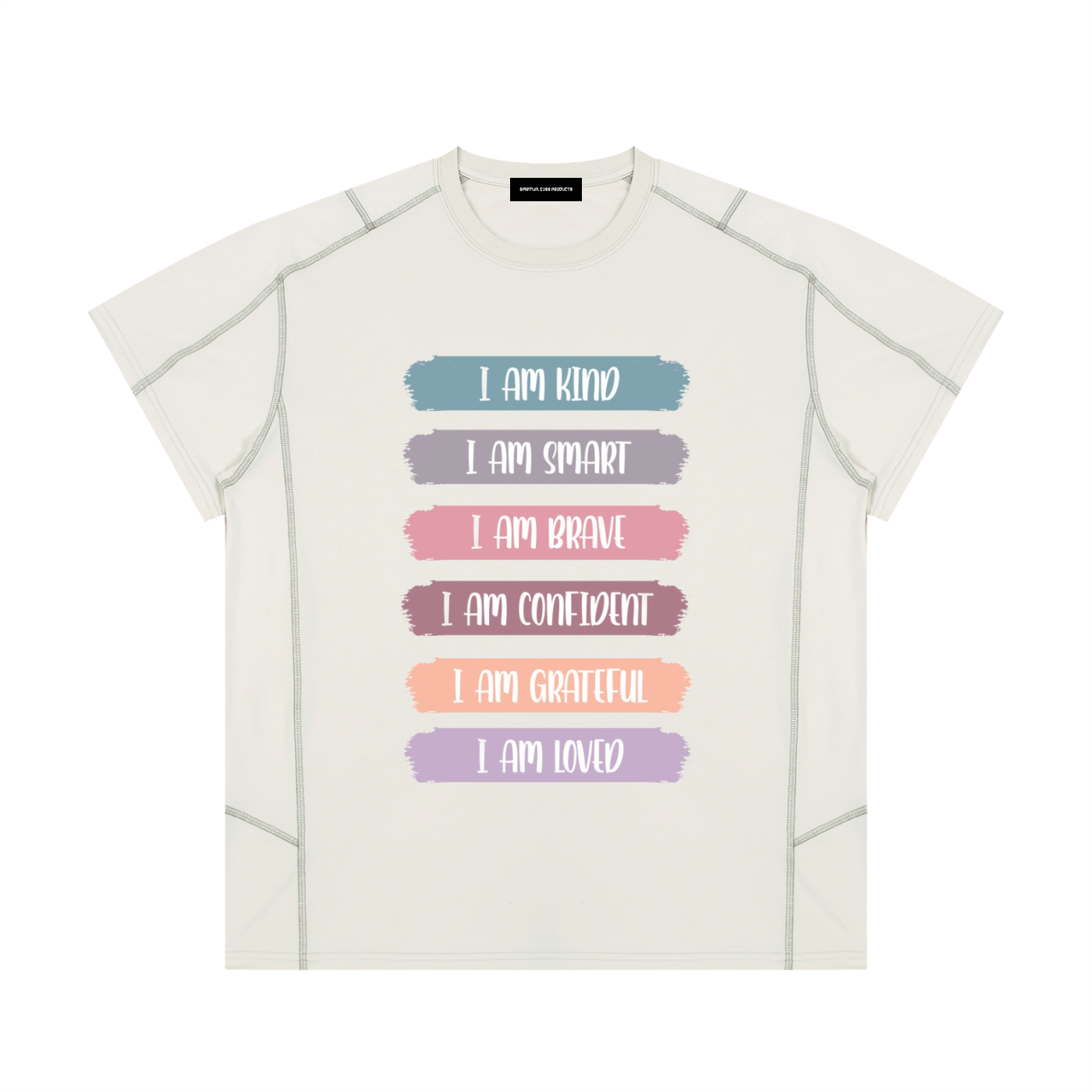 Unisex Contrast Stitch  Regular Fit T-Shirt
