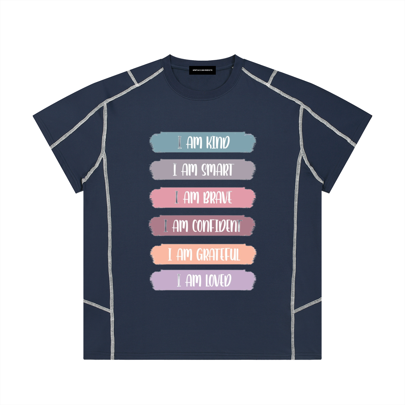 Unisex Contrast Stitch  Regular Fit T-Shirt