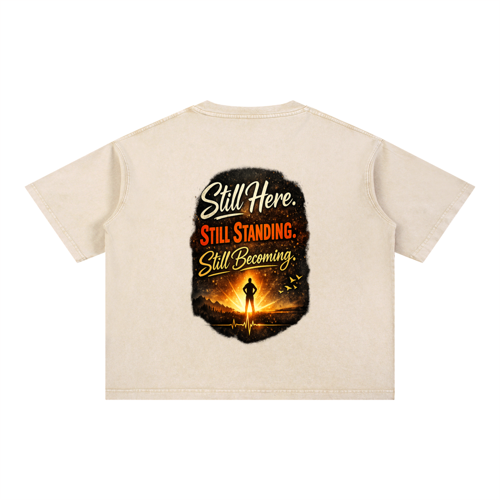 Mineral Wash Boxy Cotton T-Shirt