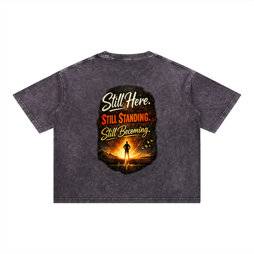 Mineral Wash Boxy Cotton T-Shirt