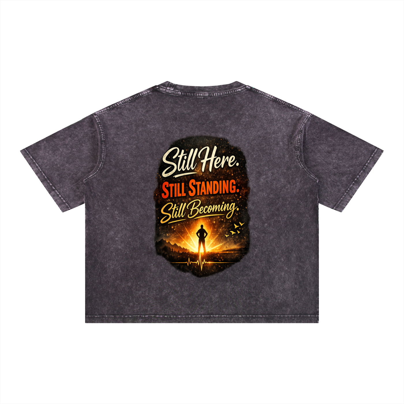Mineral Wash Boxy Cotton T-Shirt