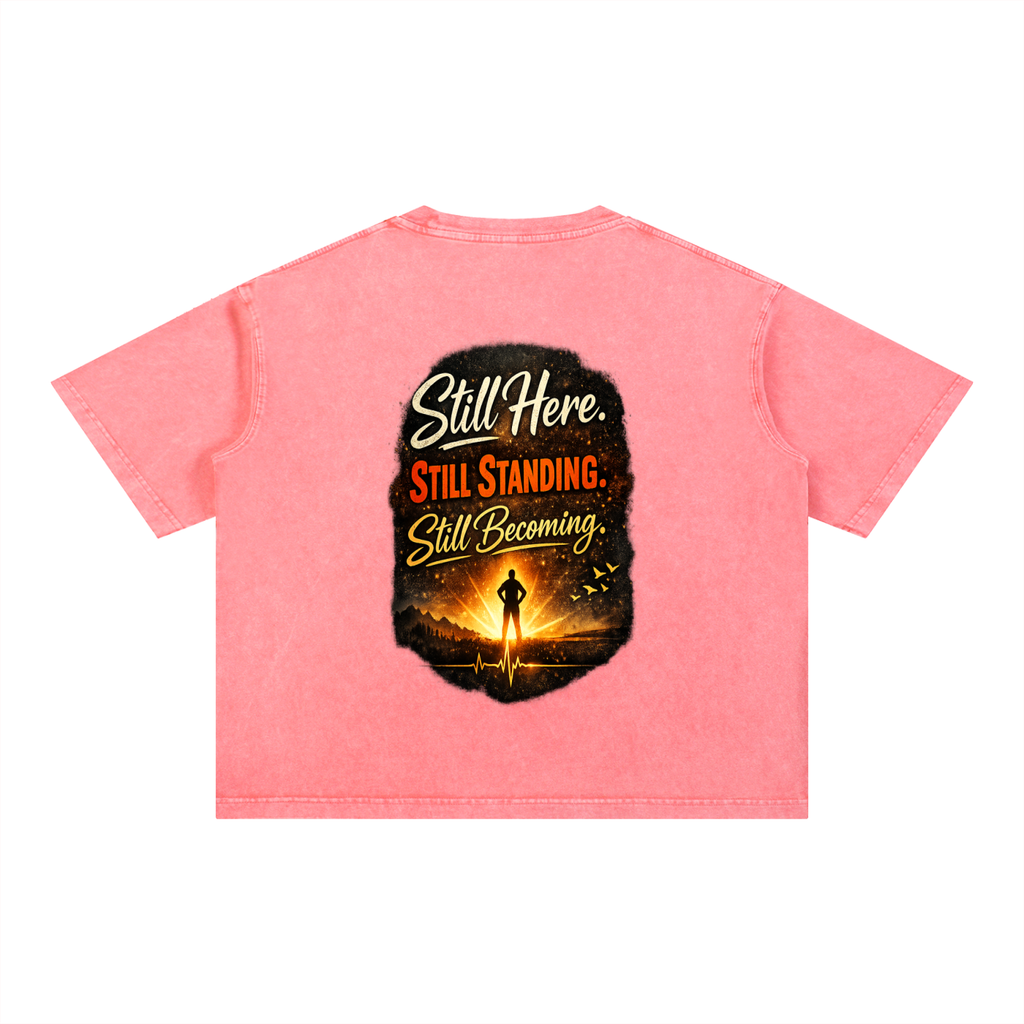 Mineral Wash Boxy Cotton T-Shirt