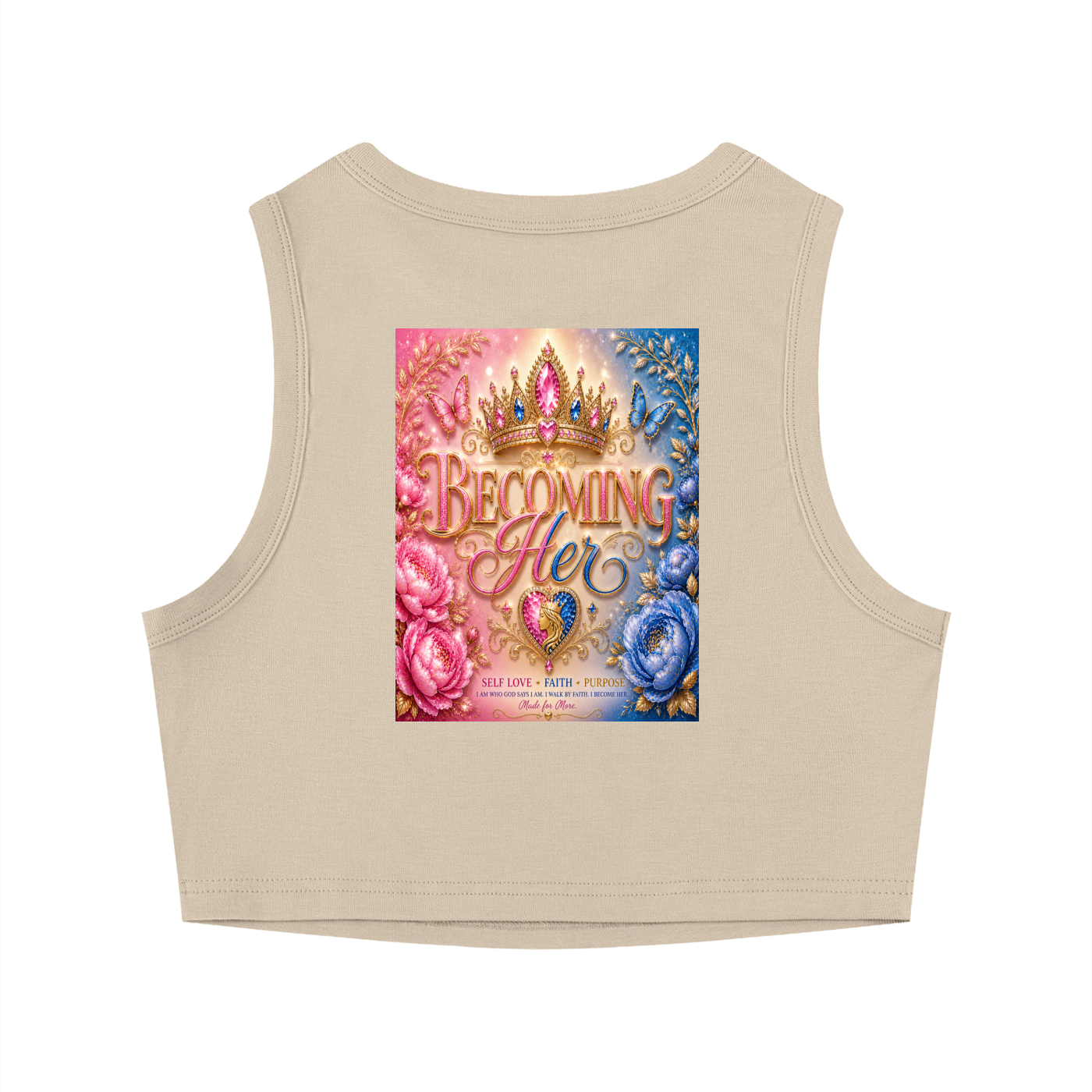 Women's Tight Crewneck Crop Tank Top