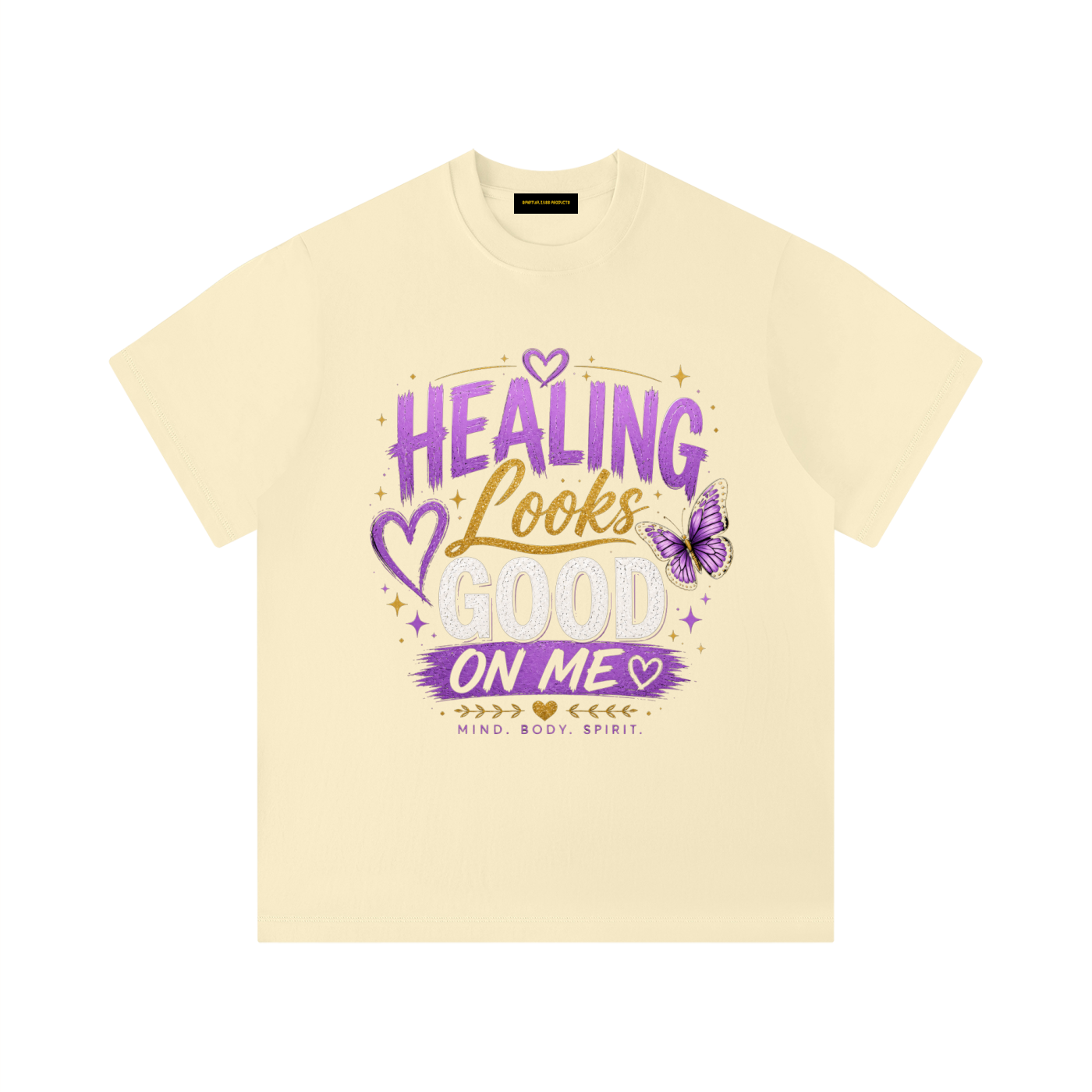 ユニセックス 無地 ボクシーTシャツ