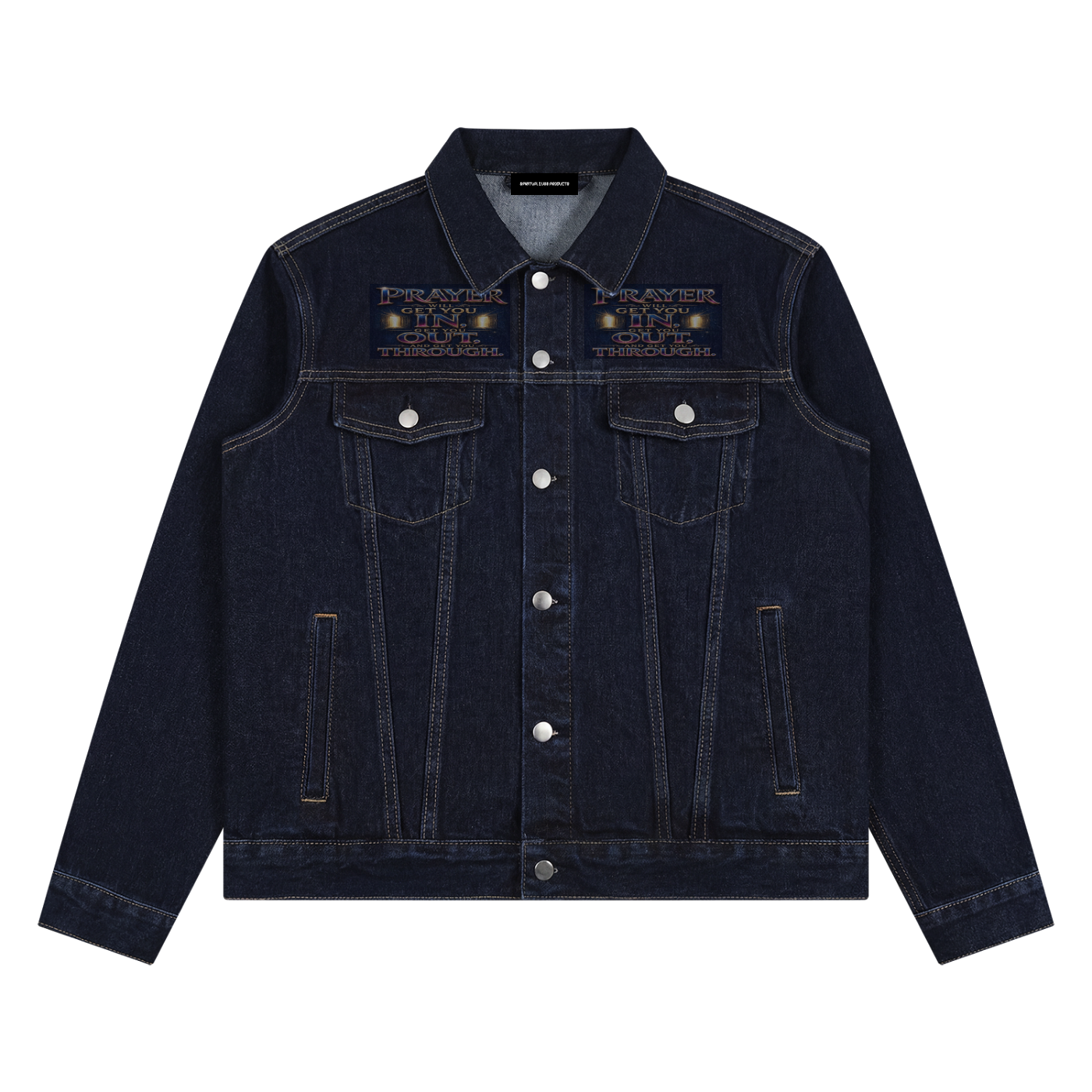 Unisex Vintage Wash Denim Jacket