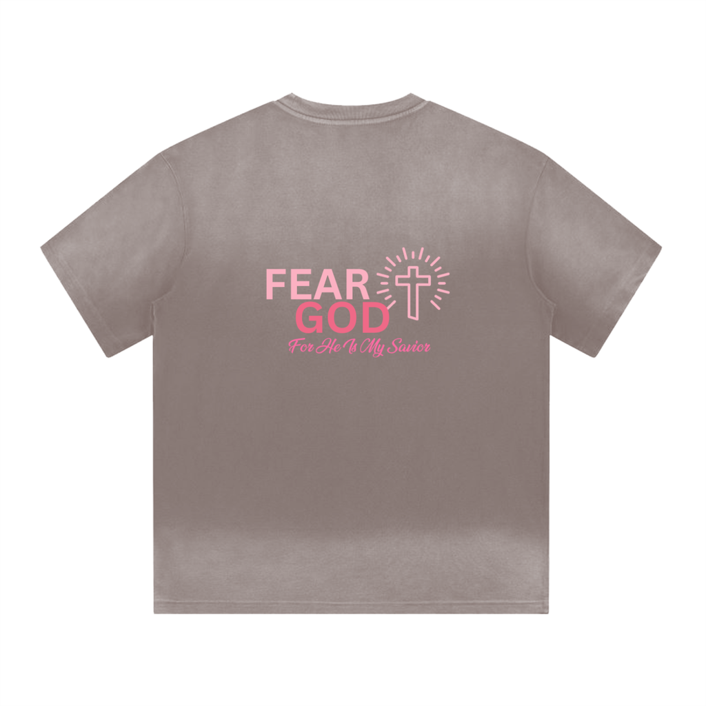 “I” Shape Gradient Washed T-Shirt