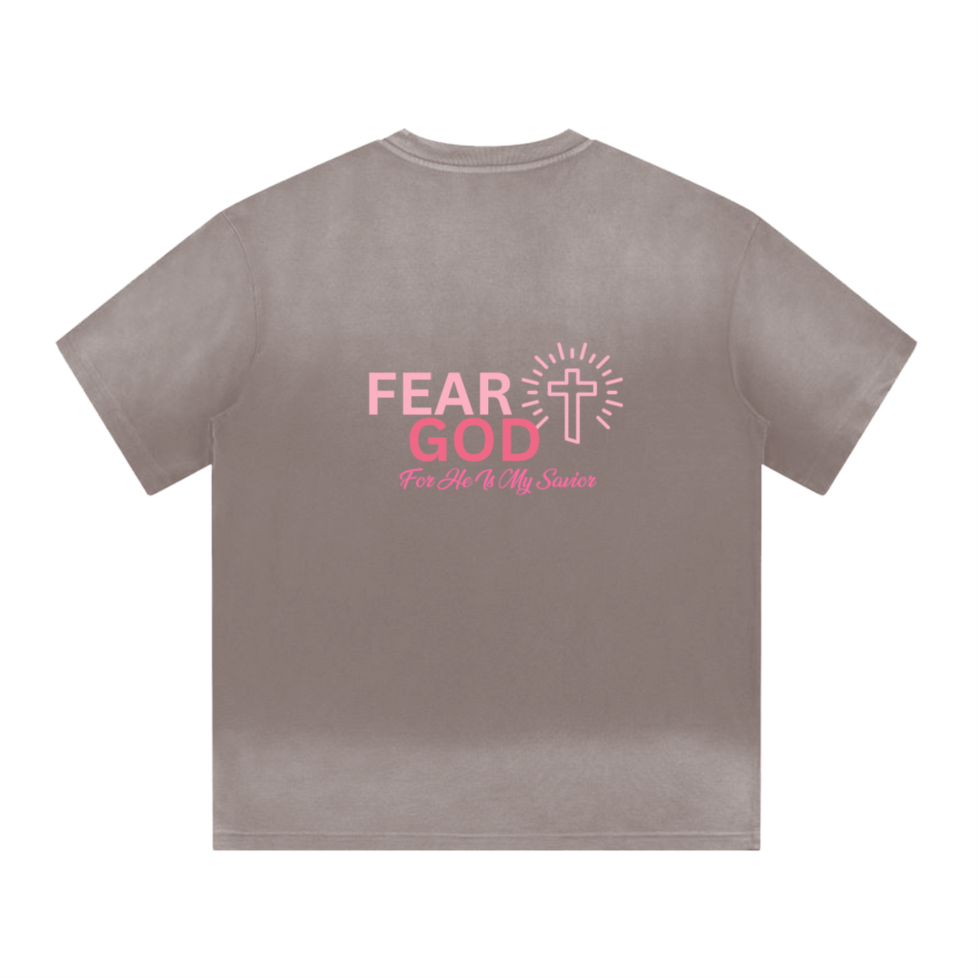 “I” Shape Gradient Washed T-Shirt