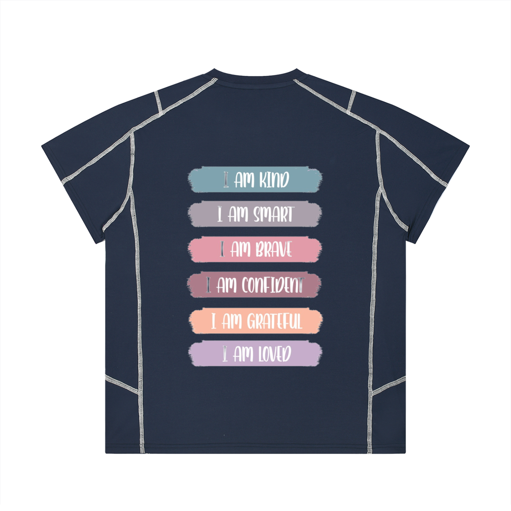 Unisex Contrast Stitch  Regular Fit T-Shirt