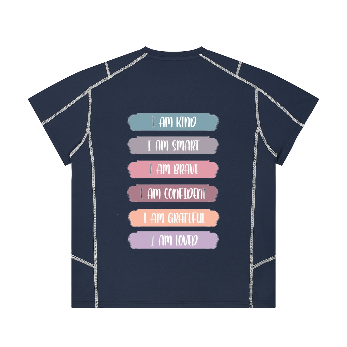 Unisex Contrast Stitch  Regular Fit T-Shirt