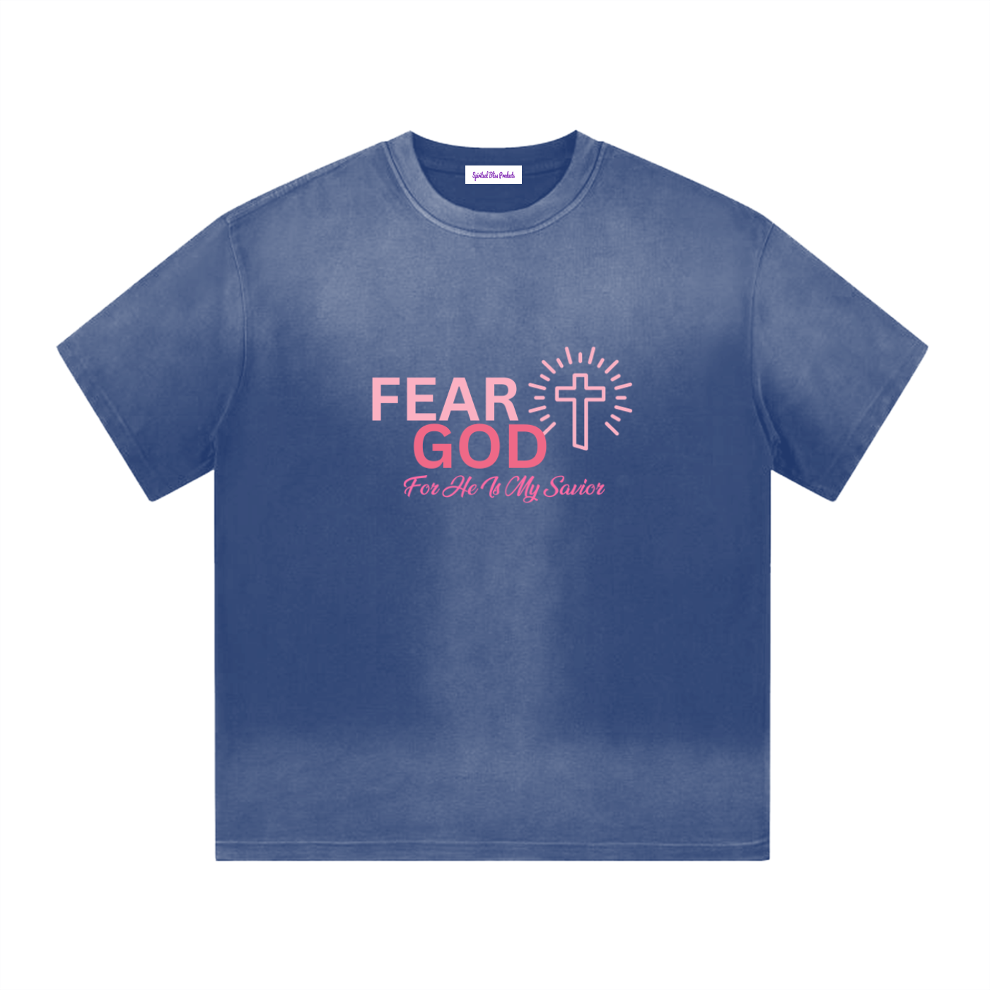 「I」シェイプ グラデーションウォッシュド Tシャツ