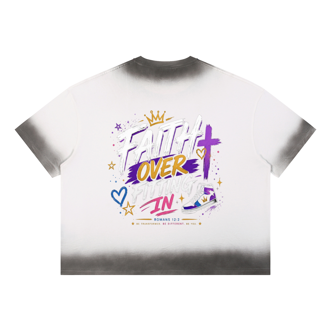Unisex Boxy Sunfade Vintage Wash T-Shirt