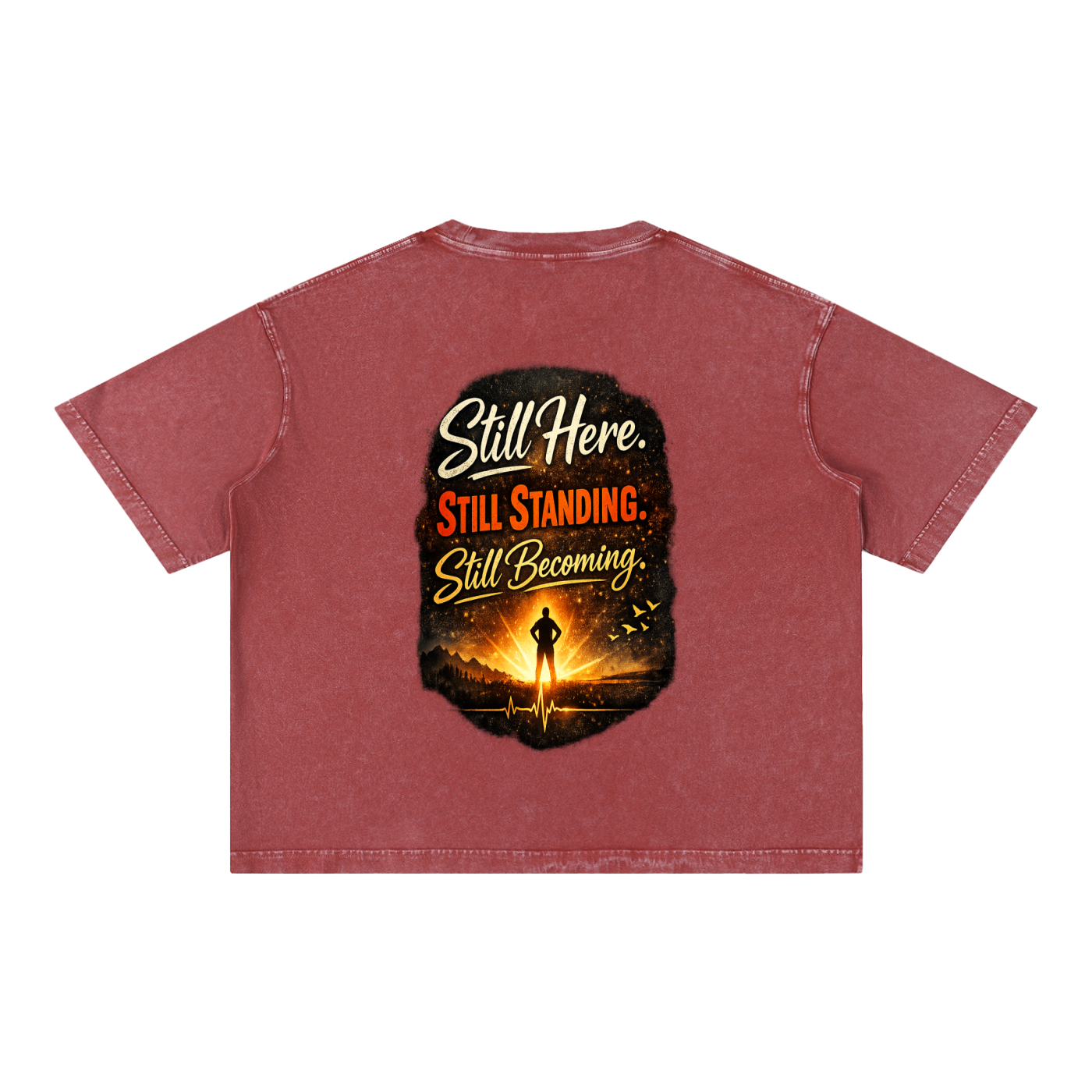 Mineral Wash Boxy Cotton T-Shirt
