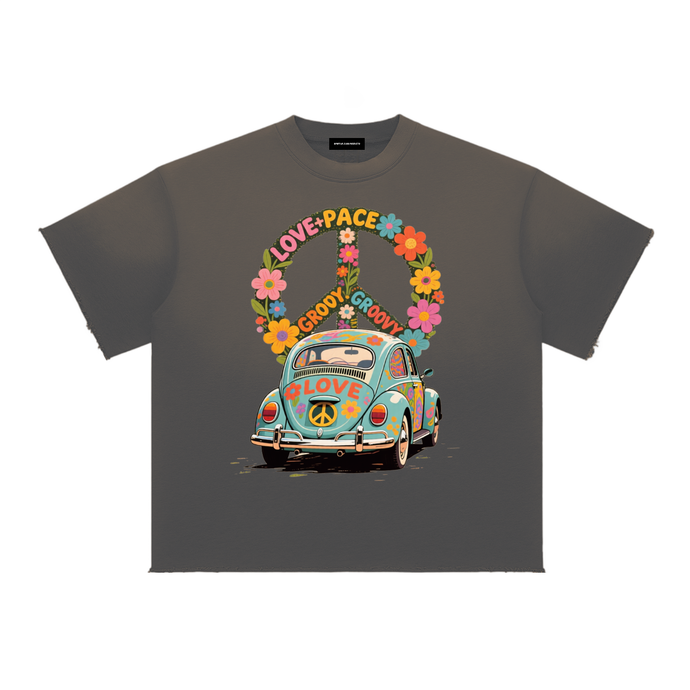 Sun Fade Raw Edge T-Shirt
