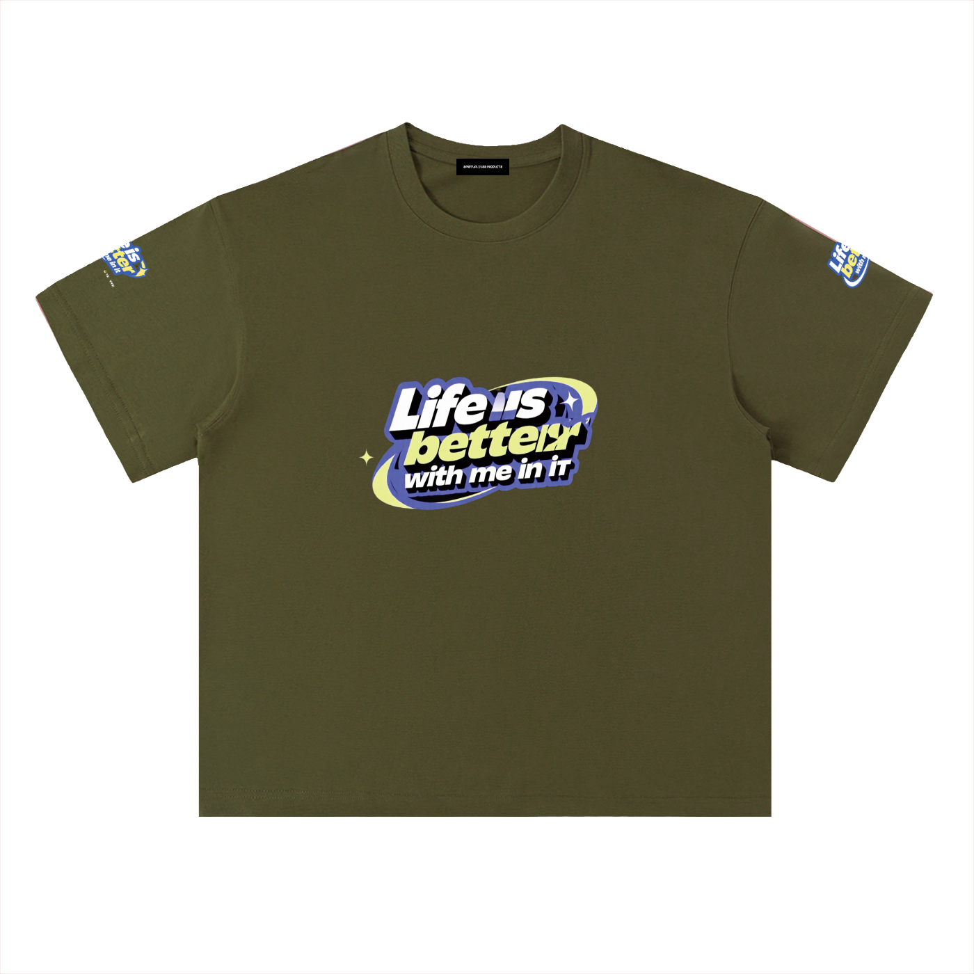 Heavyweight Drop Shoulder Cotton T-Shirt