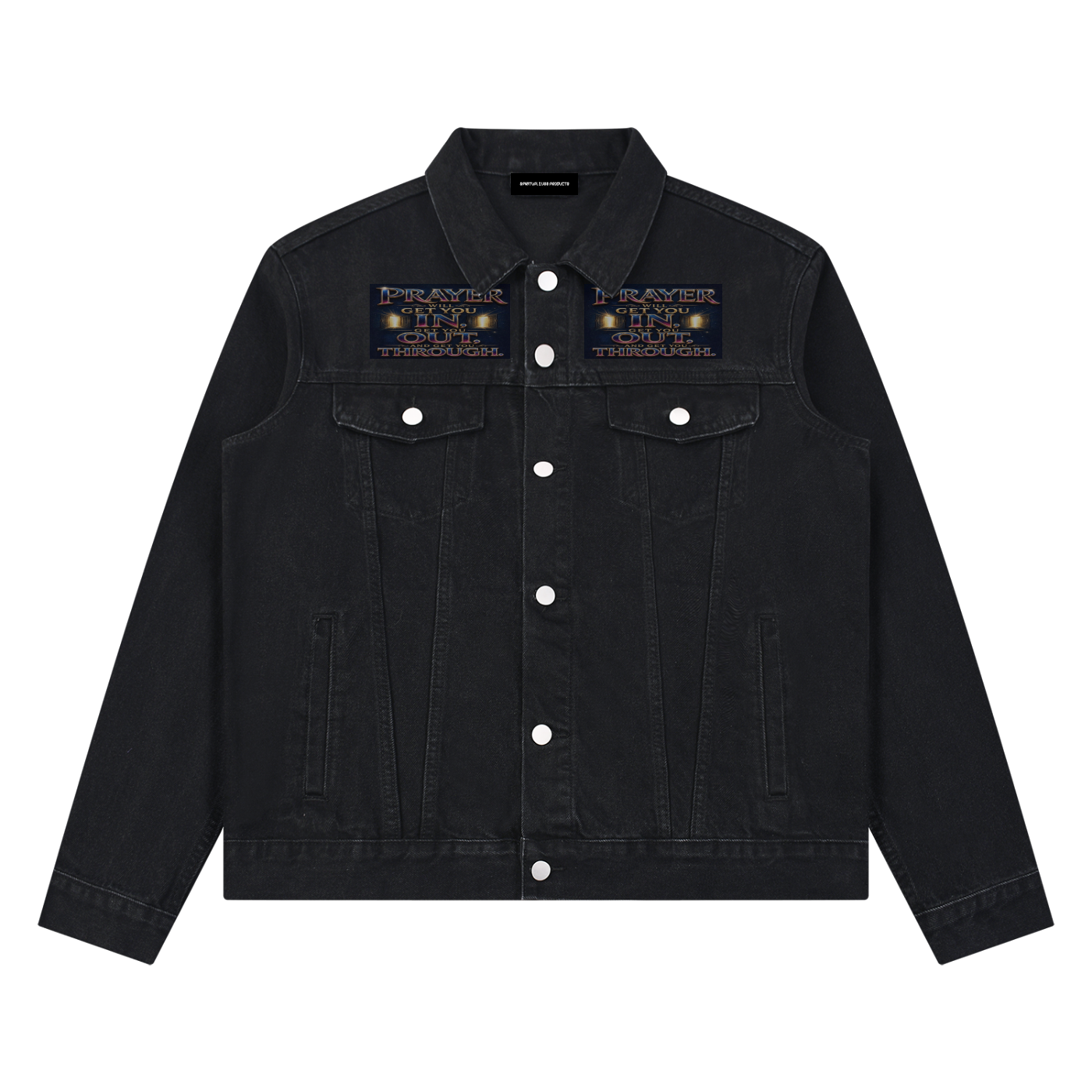 Unisex Vintage Wash Denim Jacket