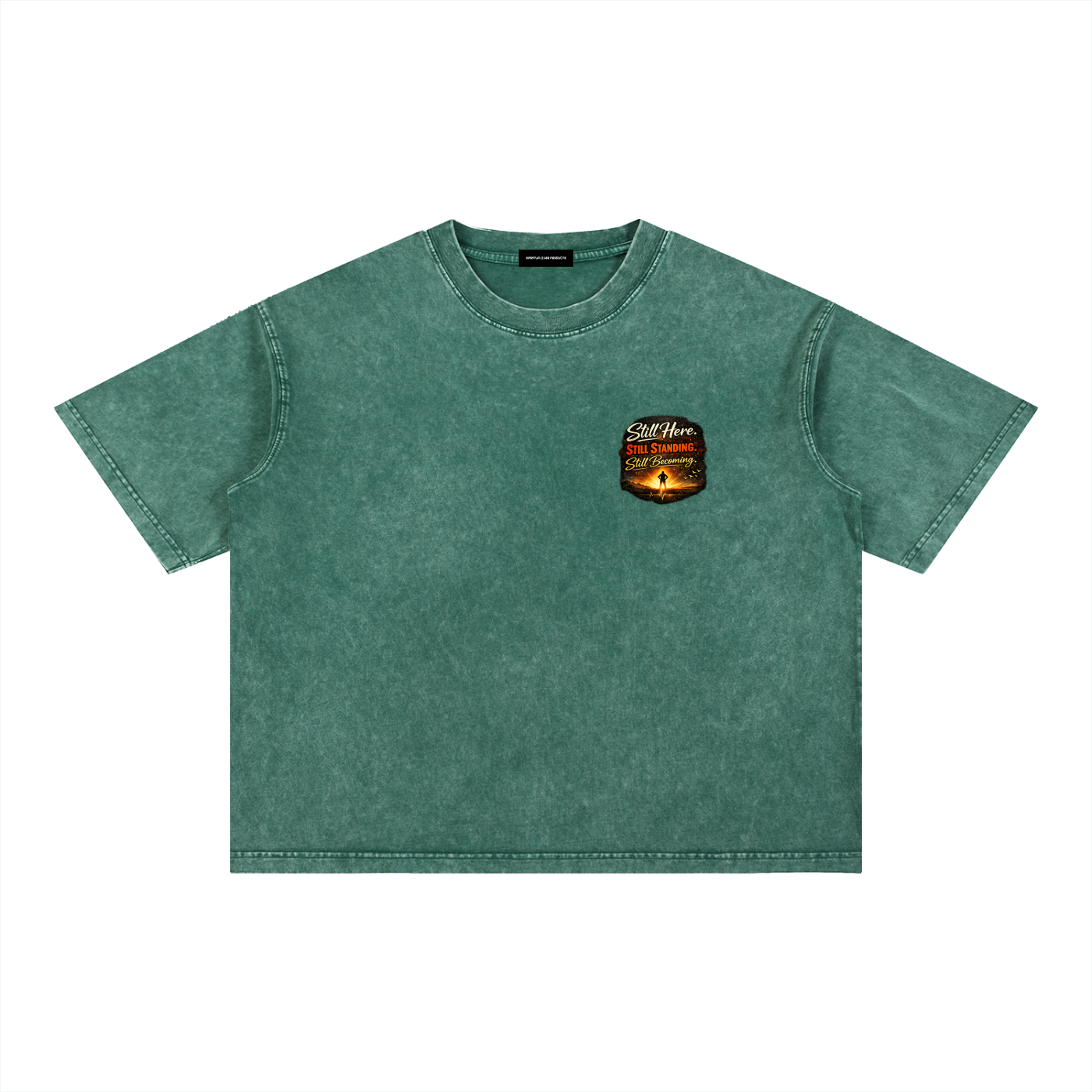 Mineral Wash Boxy Cotton T-Shirt