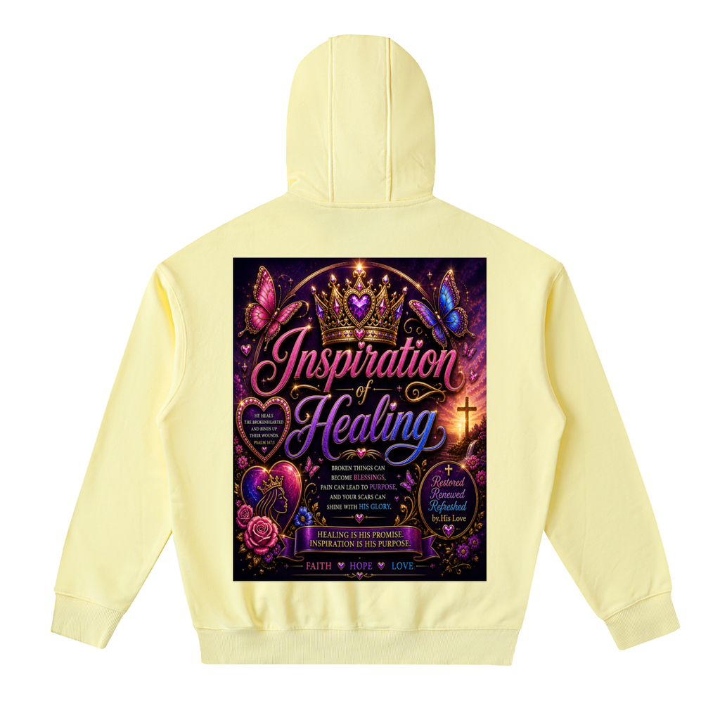 Drop-Shoulder Zip Up Hoodie