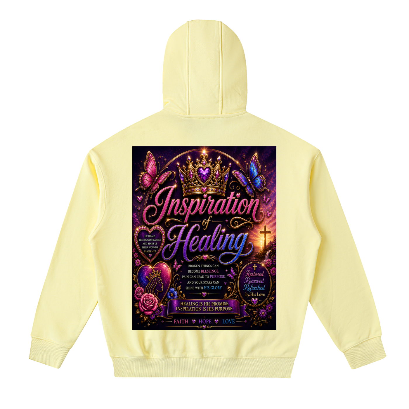 Drop-Shoulder Zip Up Hoodie