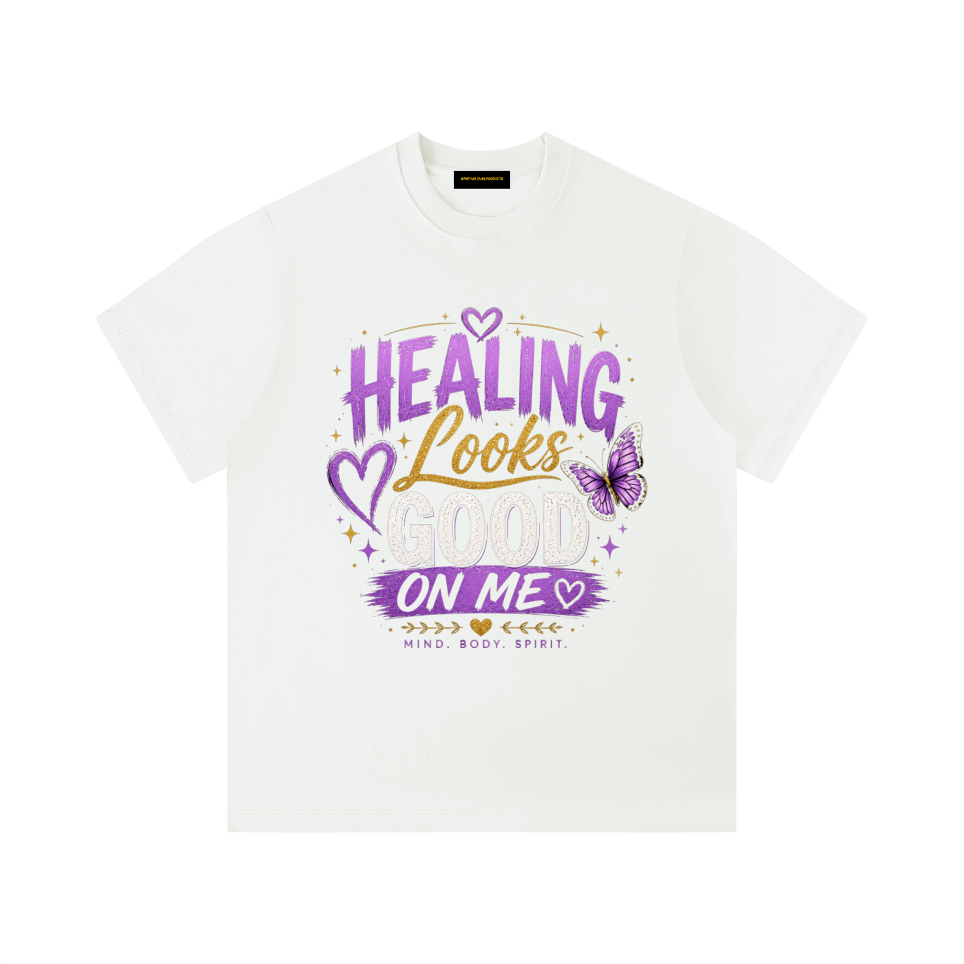 ユニセックス 無地 ボクシーTシャツ