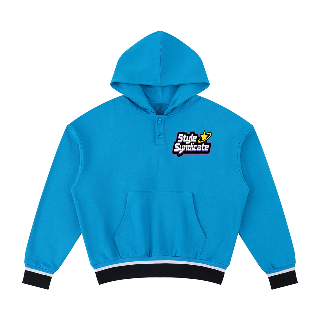 Unisex Oversized Color Block Boxy Hoodie