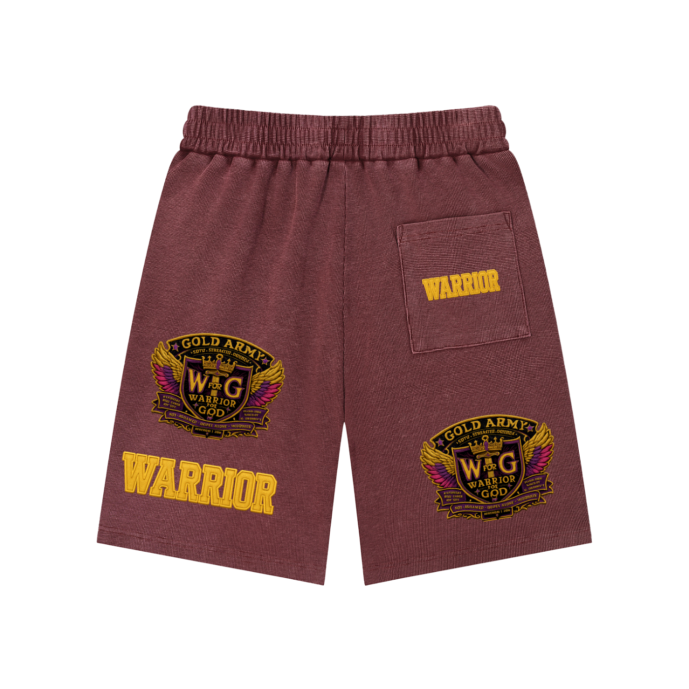 Mineral Wash Waffle Knit Shorts