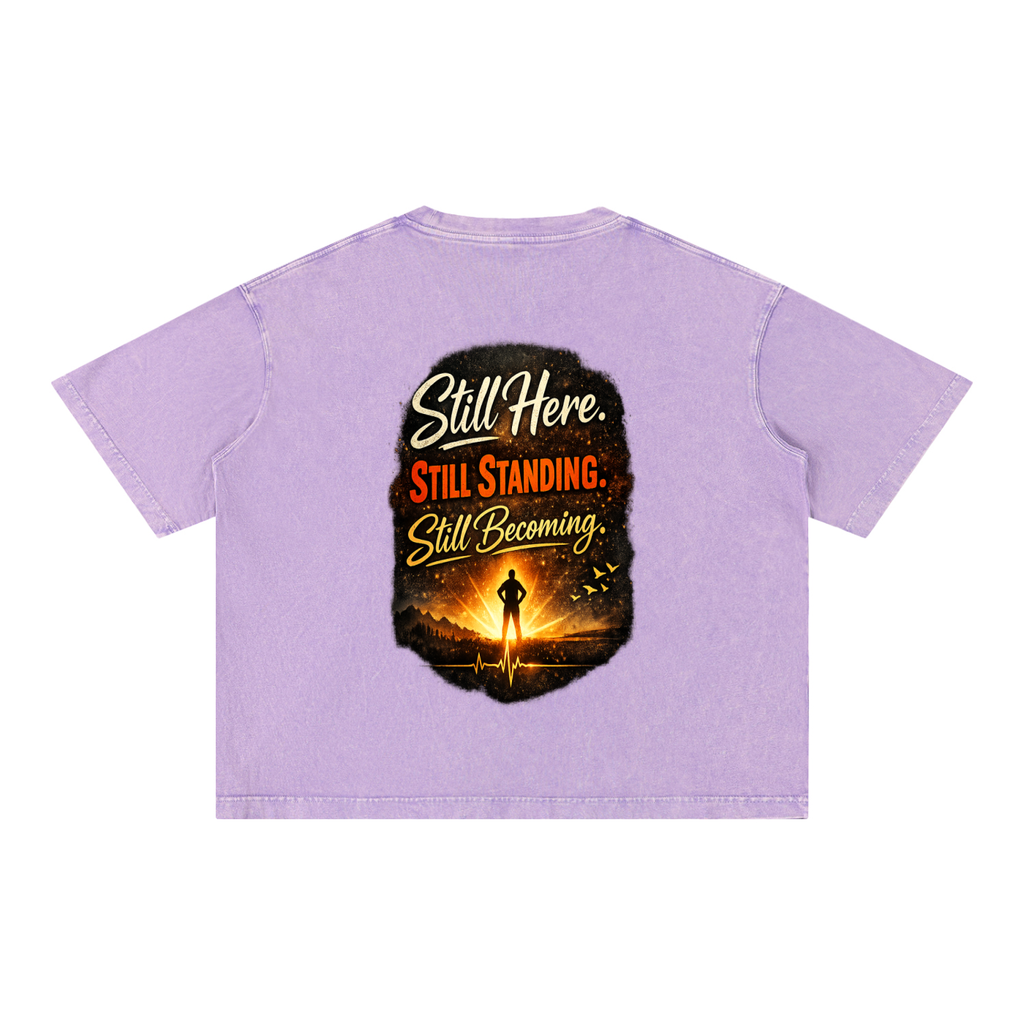 Mineral Wash Boxy Cotton T-Shirt