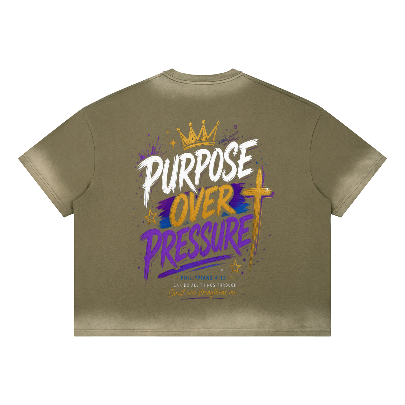 Unisex Boxy Sunfade Vintage Wash T-Shirt
