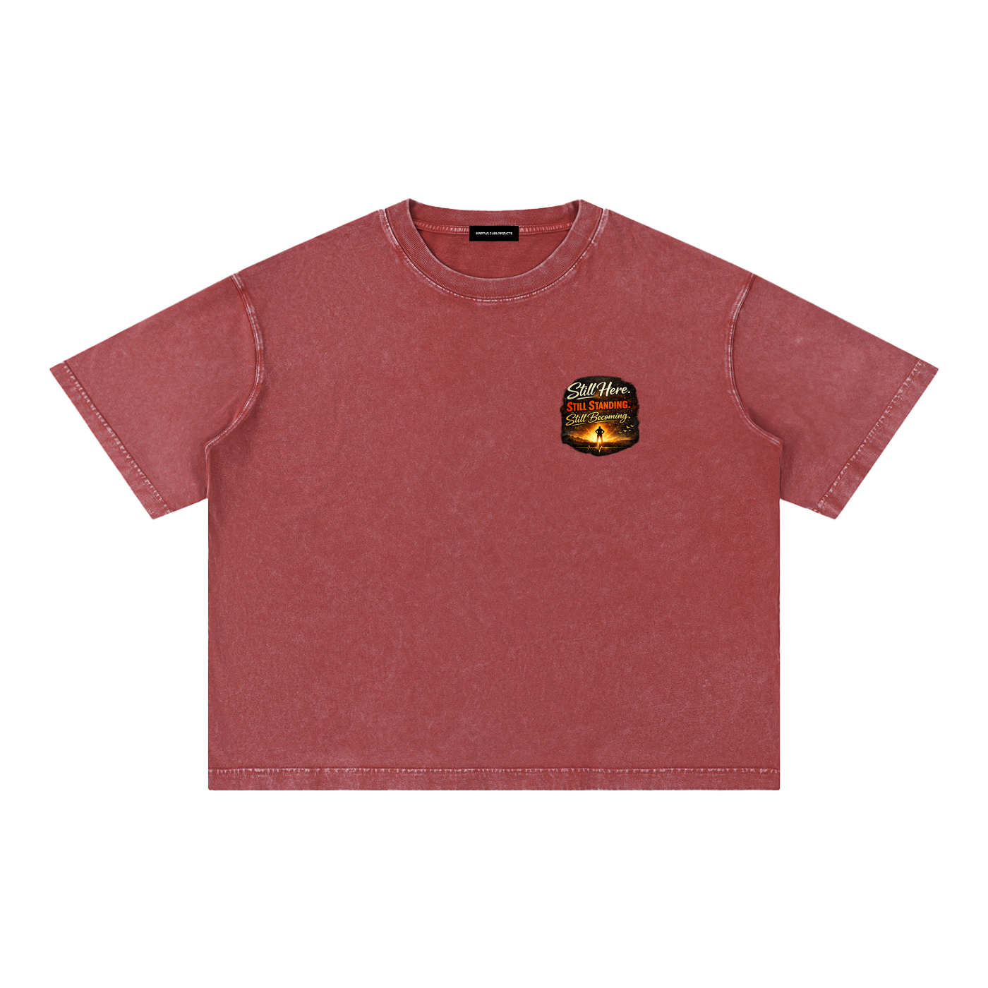 Mineral Wash Boxy Cotton T-Shirt
