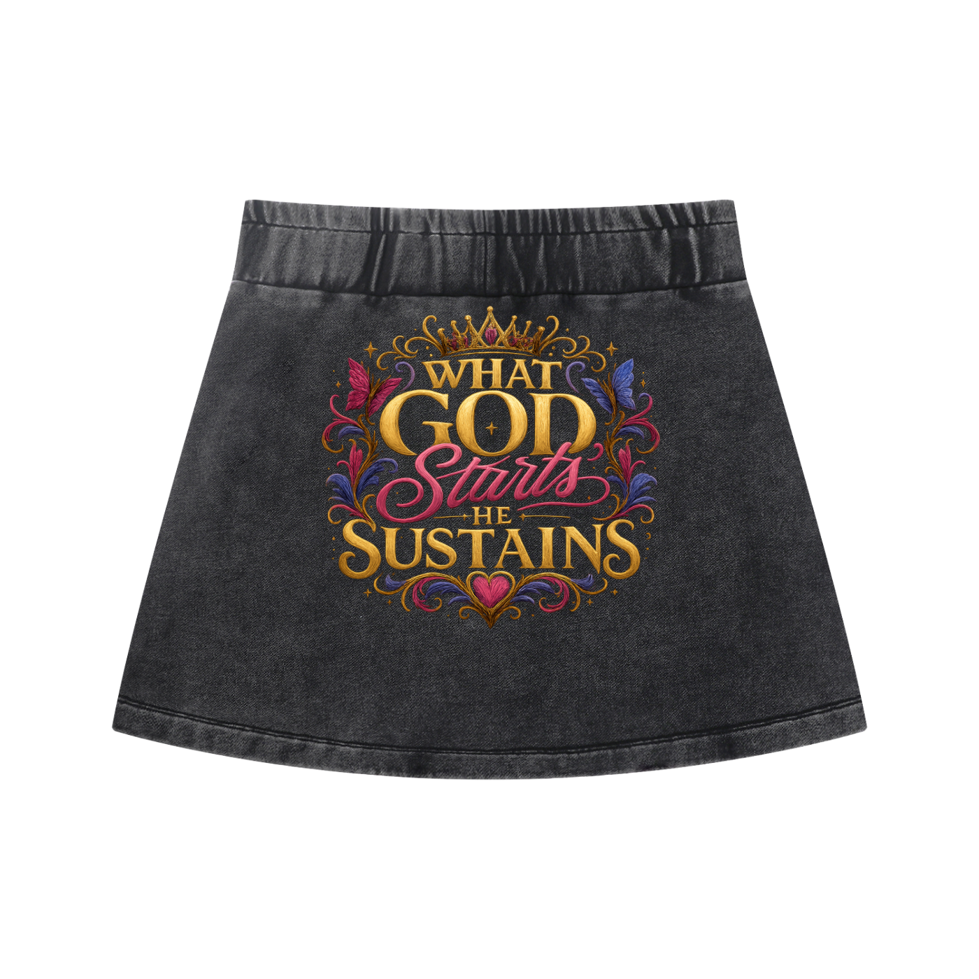 Women's Mineral Wash Mini Skirt