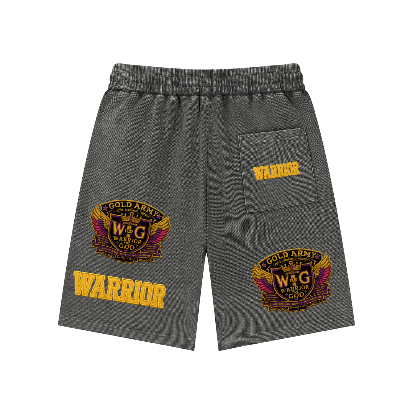 Mineral Wash Waffle Knit Shorts