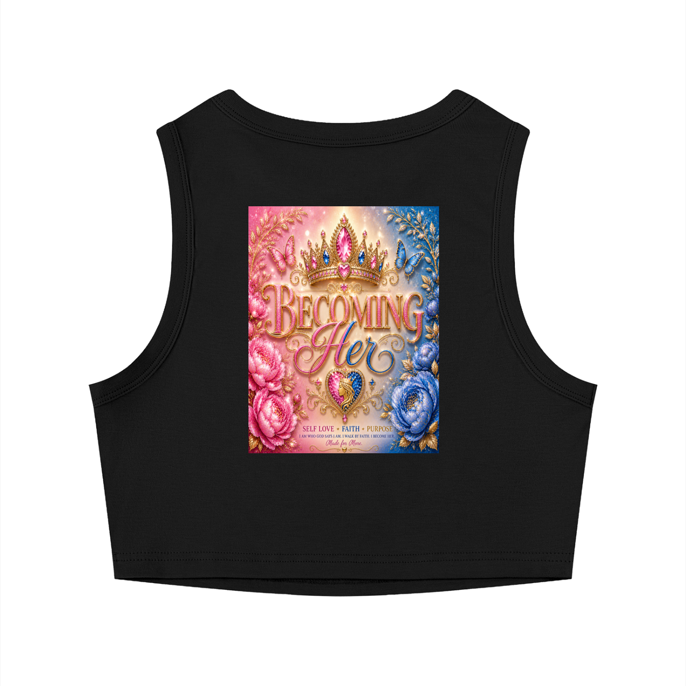 Women's Tight Crewneck Crop Tank Top