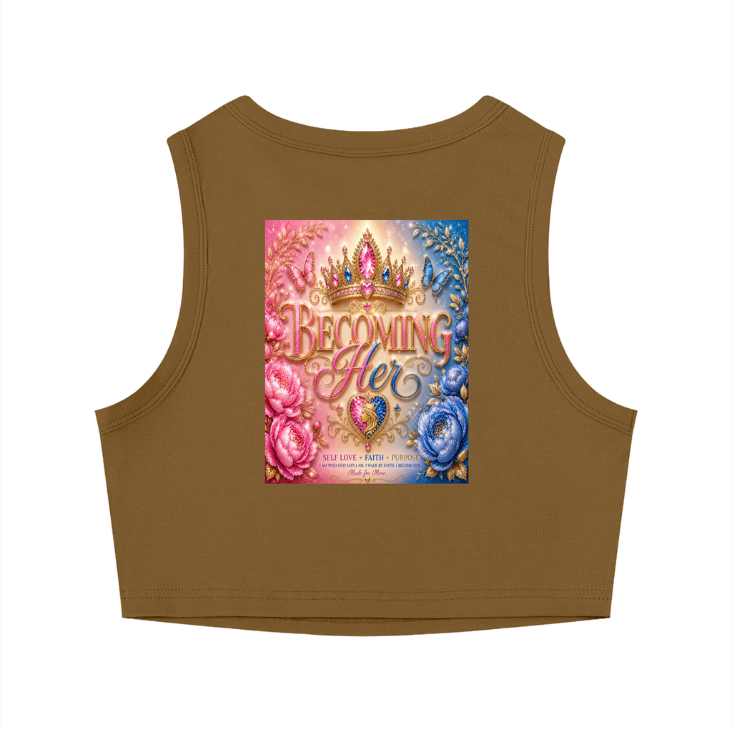 Women's Tight Crewneck Crop Tank Top