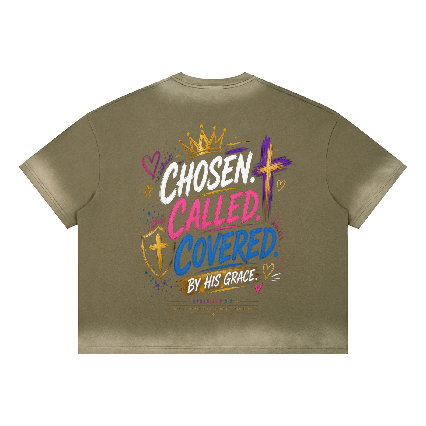 Unisex Boxy Sunfade Vintage Wash T-Shirt