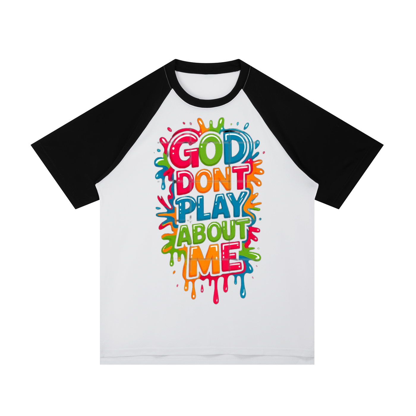 ラグランスリーブメッシュTシャツ