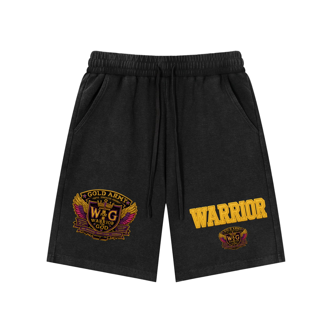 Mineral Wash Waffle Knit Shorts