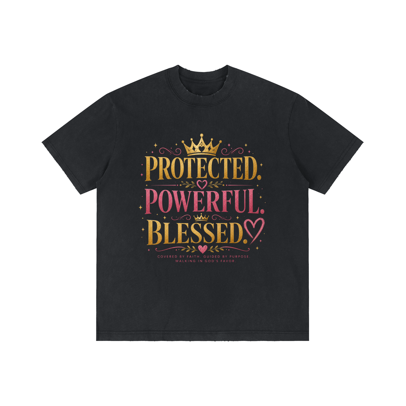 ユニセックス ヴィンテージウォッシュ ダメージTシャツ