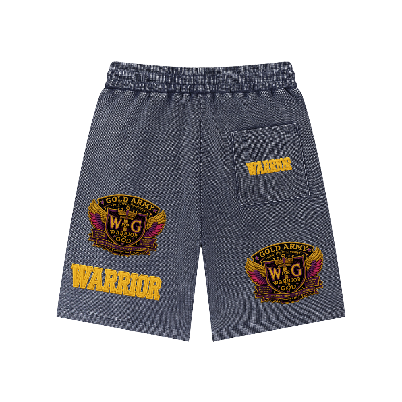 Mineral Wash Waffle Knit Shorts