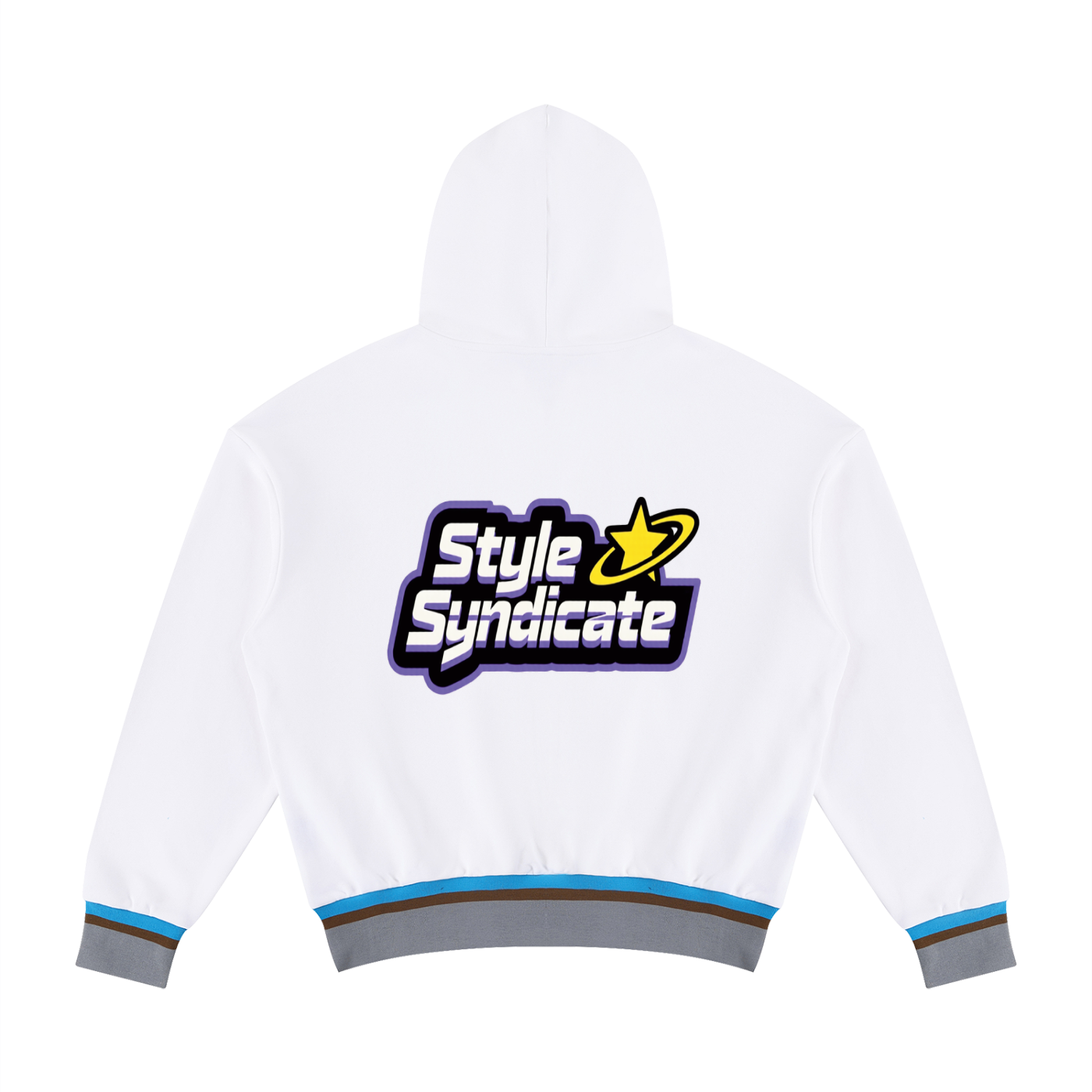 Unisex Oversized Color Block Boxy Hoodie