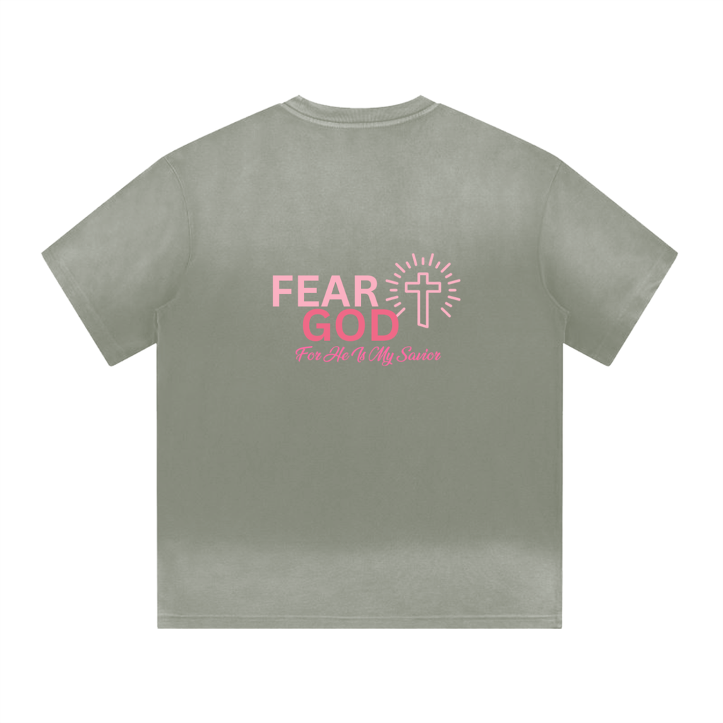 “I” Shape Gradient Washed T-Shirt