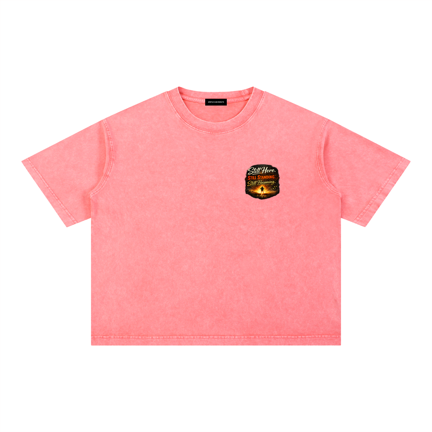 Mineral Wash Boxy Cotton T-Shirt