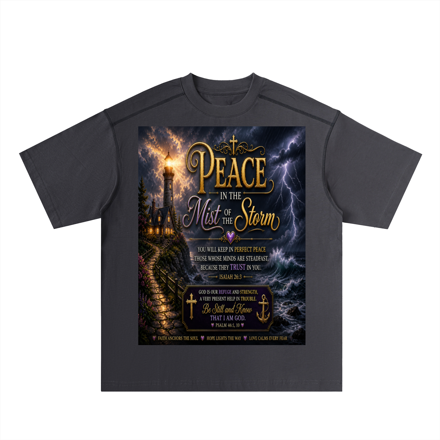 オーバーサイズ配色ステッチコットンTシャツ