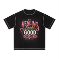 Unisex Sunfade Waffle Boxy T-Shirt